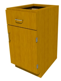 Fisherbrand&trade;&nbsp;Standing Height Wood Cabinet, 18 in. Wide