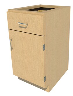 Fisherbrand&trade;&nbsp;Standing Height Wood Cabinet, 18 in. Wide