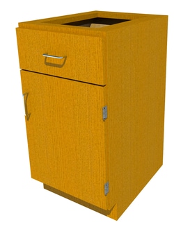 Fisherbrand™ Standing Height Wood Cabinet, 18 in. Wide