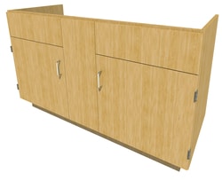 Fisherbrand&trade;&nbsp;Standing Height Wood Sink Cabinet