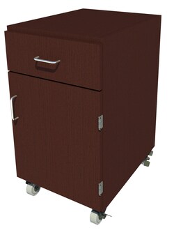 Fisherbrand Mobile Wood Cabinet, 18 in. Wide