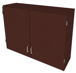 Fisherbrand Wood Wall Cabinet, 42 in. Wide 2 Solid Doors, 42 in. Wide,