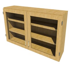 Fisherbrand Wood Wall Cabinet, 48 in. Wide:Furniture:Storage Cabinets