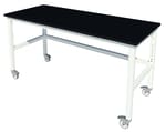 Fisherbrand™ Adjustable Height Basic Work Bench with Locking Swivel Casters
