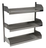 Fisherbrand™ Stainless Steel Lab Wall Shelves with Upturned Bookends