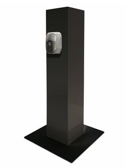 Lime Media 5 Gallon Hand Sanitizer Floor Stand with Stainless Steel Touchless