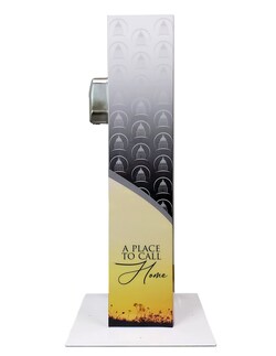 Lime Media 5 Gallon Hand Sanitizer Floor Stand with Stainless Steel Touchless