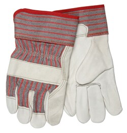 MCR Safety&nbsp;Industry Grain Leather Palm Work Gloves - Safety Cuff