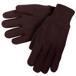MCR Safety Dotted Brown Jersey Work Gloves