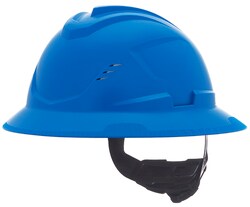 MSA V-Gard C1 Full Brim Fas-Trac III Vented Hard Hat:Personal Protective