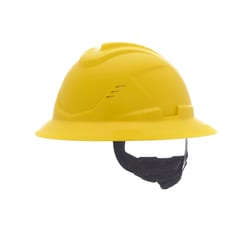 MSA V-Gard C1 Full Brim Fas-Trac III Vented Hard Hat:Personal Protective