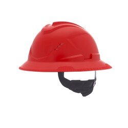 MSA V-Gard C1 Full Brim Fas-Trac III Vented Hard Hat:Personal Protective