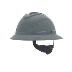 MSA V-Gard C1 Full Brim Fas-Trac III Vented Hard Hat:Personal Protective