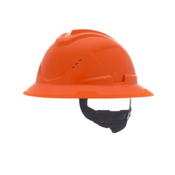 MSA V-Gard C1 Full Brim Fas-Trac III Vented Hard Hat:Personal Protective