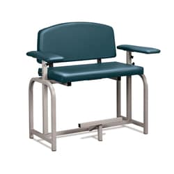 Marketlab Lab X Extra Wide and Extra Tall Draw Chair, Straight Arms Slate Blue | Buy Online | Marketlab | Fisher Scientific