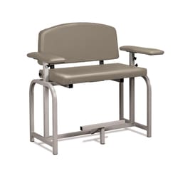 Marketlab Lab X Extra Wide and Extra Tall Draw Chair, Straight Arms Warm Gray | Buy Online | Marketlab | Fisher Scientific