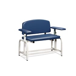 Marketlab Lab X Extra Wide Draw Chair, Straight Arms Royal Blue | Buy Online | Marketlab | Fisher Scientific