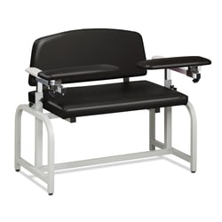Marketlab Vinyl Extra-Wide Bariatric Phlebotomy Chair Black | Buy Online | Marketlab | Fisher Scientific
