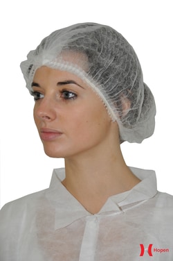 Medicom Hopen Double Elastic Bouffant cap White | Buy Online | Medicom&trade; | Fisher Scientific