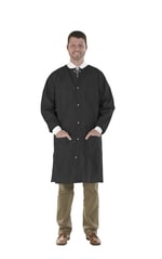 Medicom™ SafeWear™ High Performance Lab Coats, Jet Black