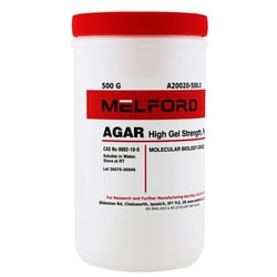 Melford Agar High Gel Strength Powder 500 g | Buy Online | Melford | Fisher Scientific
