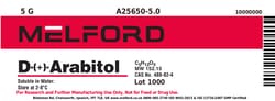 Melford D-+-Arabitol 5 g | Buy Online | Melford | Fisher Scientific