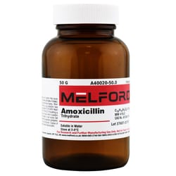 Melford Amoxicillin trihydrat 50 g | Buy Online | Melford | Fisher Scientific