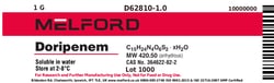 Melford Doripenem 1 g | Buy Online | Melford | Fisher Scientific