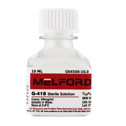 Melford Solución de disulfato G-418 10 mL | Buy Online | Melford | Fisher Scientific