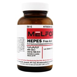 Melford HEPES, Free Acid 50 g | Buy Online | Melford | Fisher Scientific