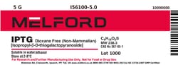 Melford IPTG, Dioxane Free, Non-Mammalian 5 g | Buy Online | Melford | Fisher Scientific