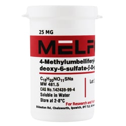 Melford 4-Methylumbelliferyl-2-acetamido-2-deoxy-6-sulfate- -D-glucopyranoside Sodium Salt 25 mg | Buy Online | Melford | Fisher Scientific