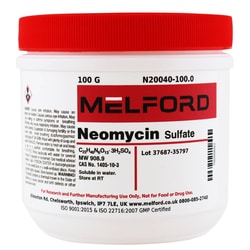 Melford Sulfate de néomycine 100 g | Buy Online | Melford | Fisher Scientific