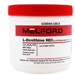 Melford L-Ornithine HCL 100 g | Buy Online | Melford | Fisher Scientific