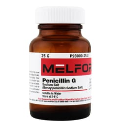 Melford Penicillin G, Sodium Salt 25 g | Buy Online | Melford | Fisher Scientific