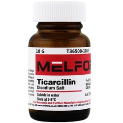 Melford Ticarcillin Disodium Salt 10 g | Buy Online | Melford | Fisher Scientific