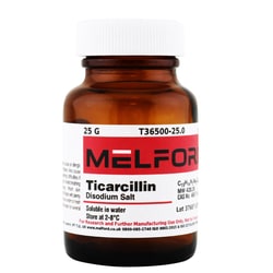 Melford Ticarcillin Disodium Salt 25 g | Buy Online | Melford | Fisher Scientific