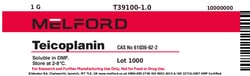 Melford Teicoplanin 1 g | Buy Online | Melford | Fisher Scientific