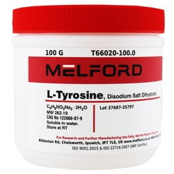 Melford L-Tyrosine, Disodium Salt 100 g | Buy Online | Melford | Fisher Scientific