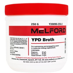 Melford YPD Broth 250 g | Buy Online | Melford | Fisher Scientific