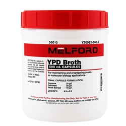 Melford YPD Broth 500 ml Capsules 500 g | Buy Online | Melford | Fisher Scientific
