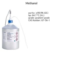 Methanol, Supelco 2.5 L, Quantity: 2.5 L