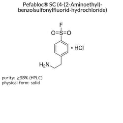 Pefabloc SC (4-(2-Aminoethyl)-benzolsulfonylfluorid-hydrochloride), Millipore 100 mg | Buy Online | Millipore | Fisher Scientific