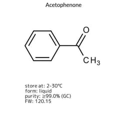 Acetophenone, Sigma-Aldrich 1 L | Buy Online | Sigma Aldrich | Fisher Scientific
