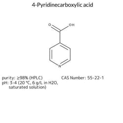 4-Pyridinecarboxylic Acid, Sigma-Aldrich 250 g | Buy Online | Sigma Aldrich | Fisher Scientific