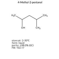 4-Methyl-2-pentanol, Sigma-Aldrich 100 mL | Buy Online | Sigma Aldrich | Fisher Scientific