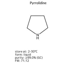 Pyrrolidine, Sigma-Aldrich 250 mL | Buy Online | Sigma Aldrich | Fisher Scientific