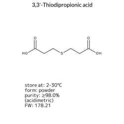 3,3′-Thiodipropionic Acid, Sigma-Aldrich 250 g | Buy Online | Sigma Aldrich | Fisher Scientific