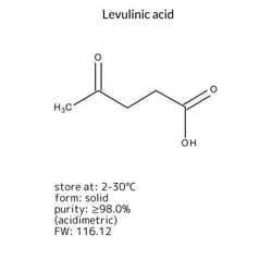 Levulinic Acid, Sigma-Aldrich 100 g | Buy Online | Sigma Aldrich | Fisher Scientific