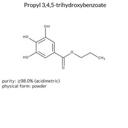 Propyl 3,4,5-Trihydroxybenzoate, Sigma-Aldrich 100 g | Buy Online | Sigma Aldrich | Fisher Scientific